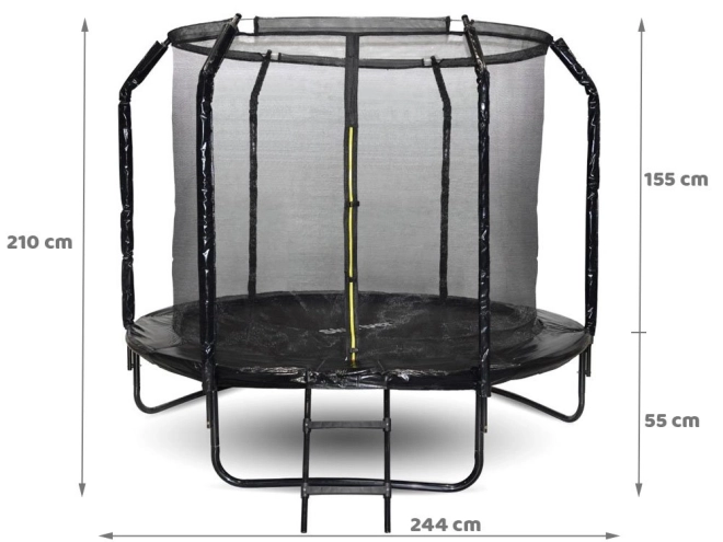 Zahradní trampolína SkyFlyer s žebříkem 244 cm