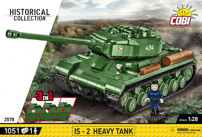 COBI 2578 II WW Tank IS-2, 3v1, 1:28