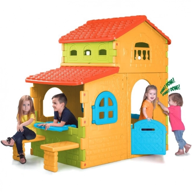 Zahradní domek Super Villa se stolkem a židlemi