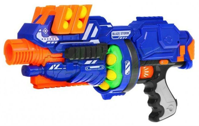 Poloautomatická puška pro děti 8+ Blaze Storm 12 pěnových kuliček Pistole na hraní