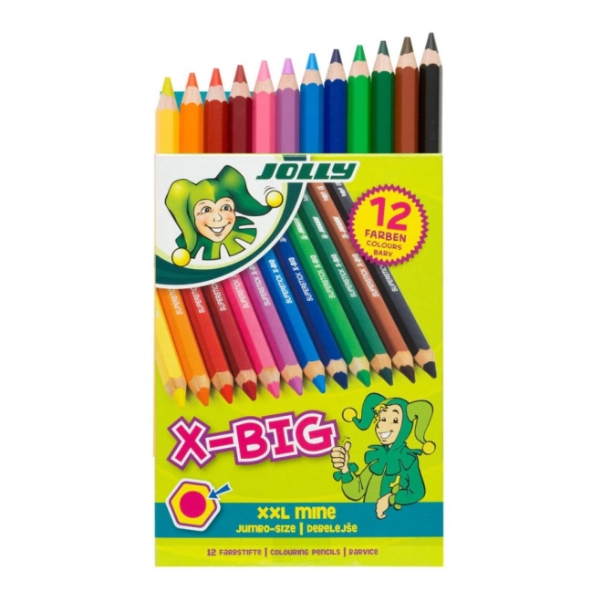 X-Big Jolly velké pastelky 12 barev