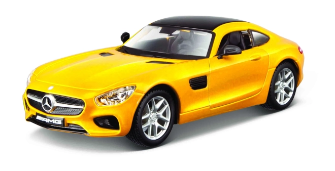 Žlutý model Mercedes AMG GT