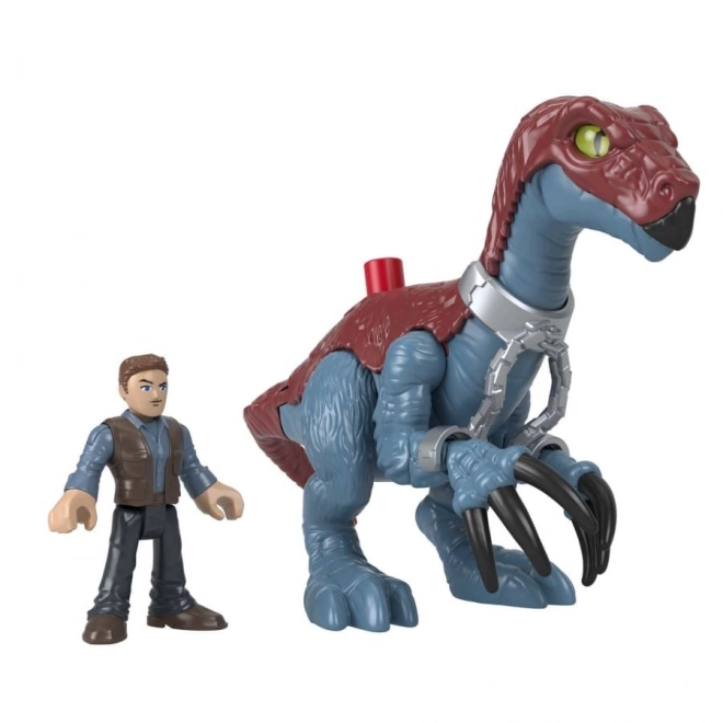 Zestaw figurek Jurassic World Imaginext Therizinosaurus a Owen