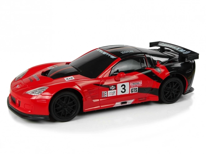 Sportovní auto R/C 1:24 Corvette C6.R červená 2.4 G světla