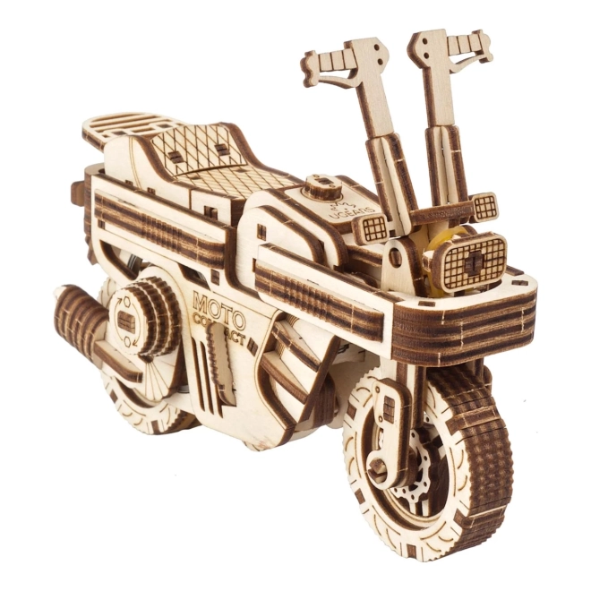 Ugears 3D dřevěné mechanické puzzle Skládací skútr