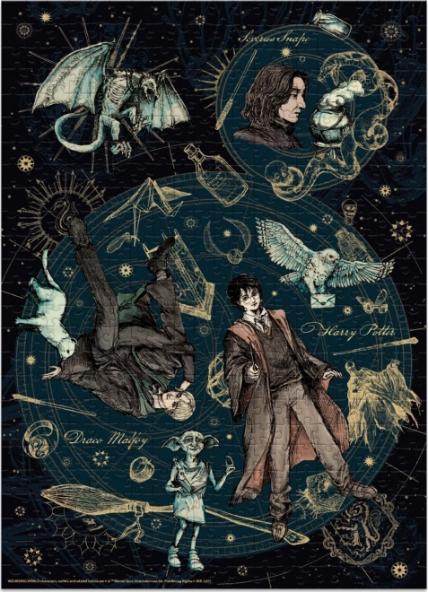 Puzzle Harry Potter: Snape, Harry a Draco 500 dílků