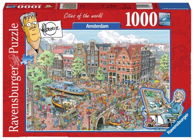 RAVENSBURGER Puzzle Města světa: Amsterdam 1000 dílků