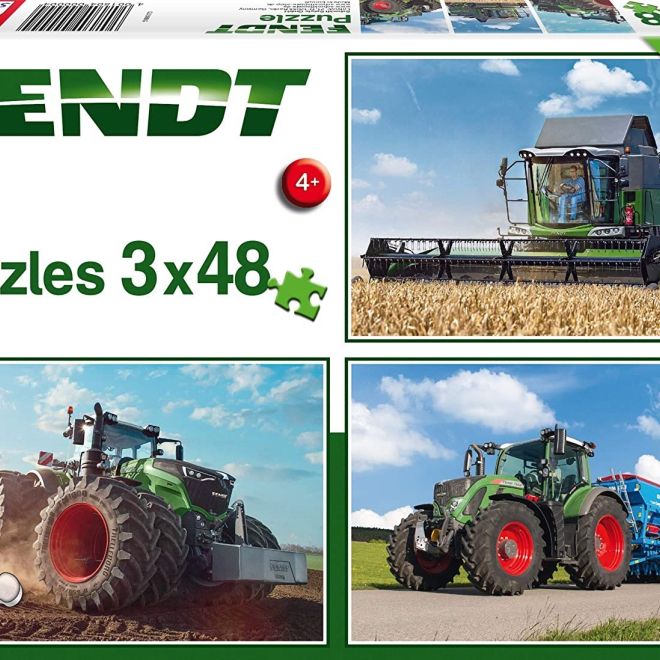 SCHMIDT Puzzle Traktory Fendt 3x48 dílků