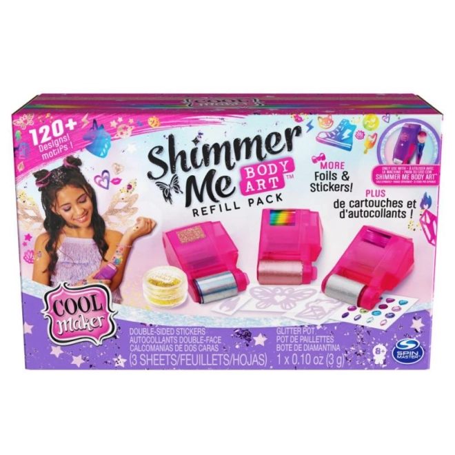 Cool Maker Shimmer Me Body sada na doplnění tetování