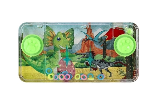 Vodní hra hlavolam 11x6cm plast dinosaurus 4 druhy 24ks v boxu