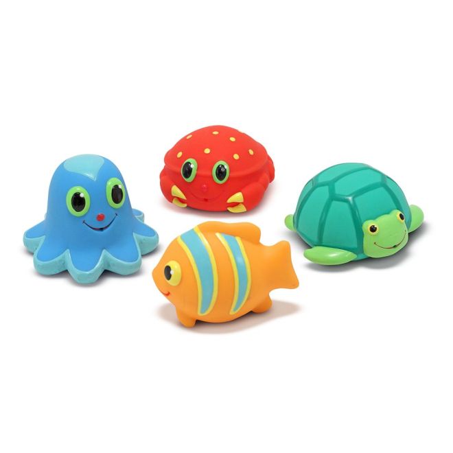 Gumové hračky do koupele - mořští živočichové