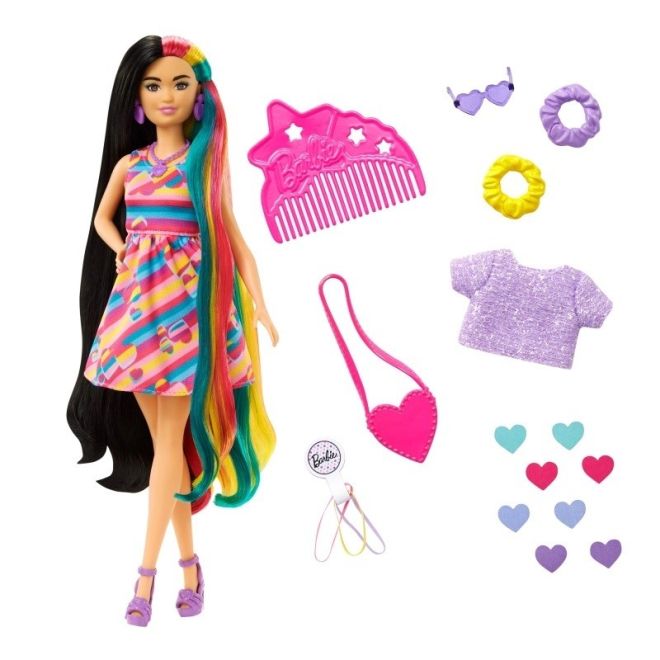 Panenka Barbie Totally Hair Hearts