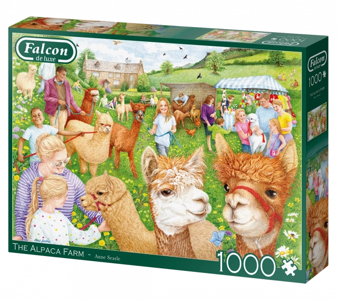 Puzzle Farma s alpakami - 1000 dílků