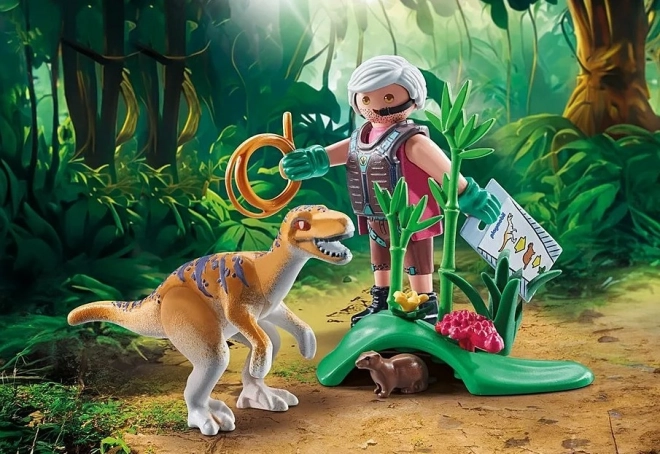 Zvířecí sada s velociraptorem