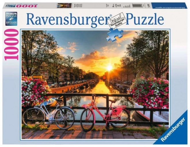 Puzzle 1000 prvků Jízdní kola v Amsterdamu