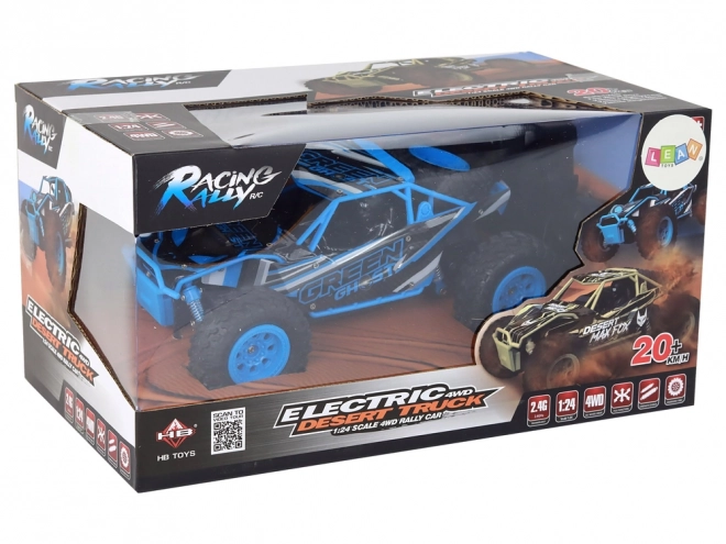 Dálkově ovládané R/C terénní auto 1:24 modré