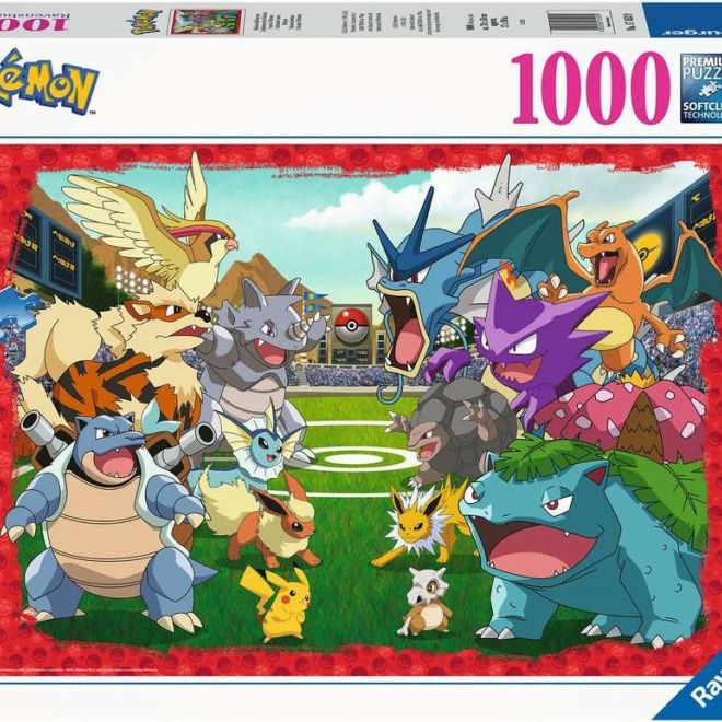 RAVENSBURGER Puzzle Pokémon: Poměr síly 1000 dílků