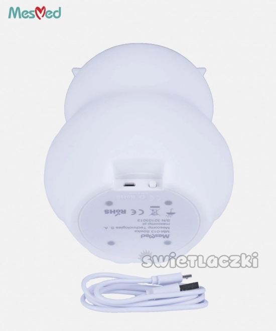 Silikonové noční světlo MM013 Sova s dálkovým ovládáním
