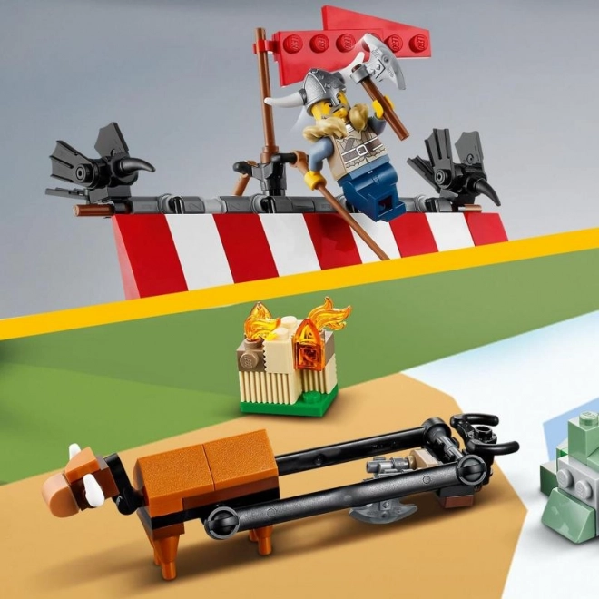 LEGO Creator 3v1 31131 Vikingská loď a mořský had