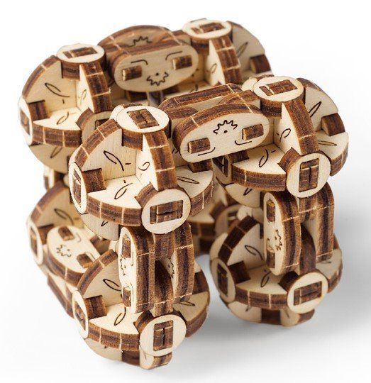 Ugears 3D puzzle - Flexi kubus 144 dílků