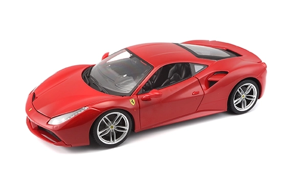 Kovové auto Ferrari 488 GTB červené