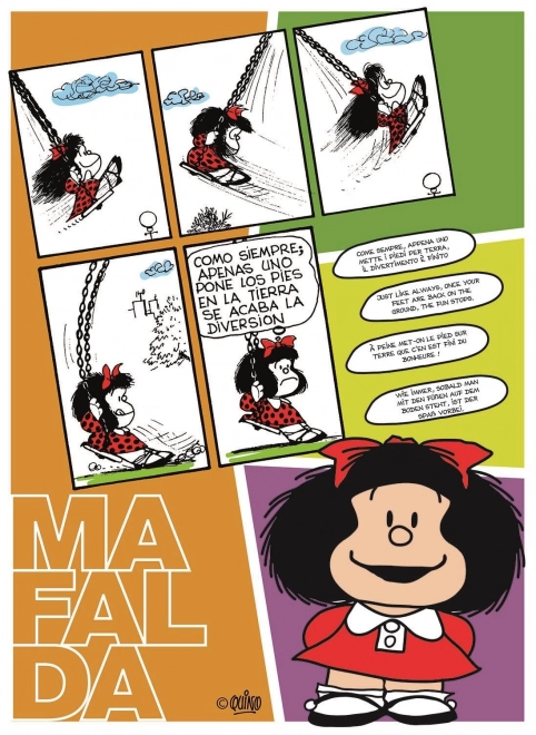 Puzzle Mafalda na houpačce 500 dílků