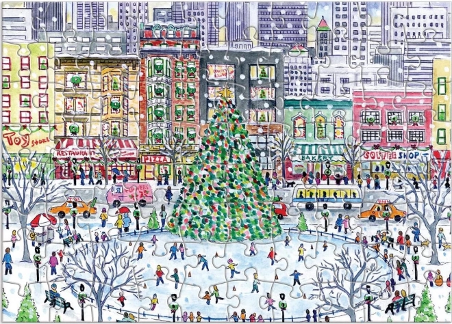 Adventní kalendář puzzle 12 vánočních dnů