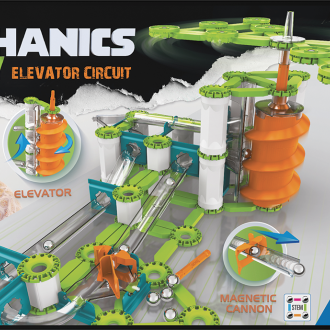 GEOMAG Mechanics Gravity Elevator Circuit 207 dílků