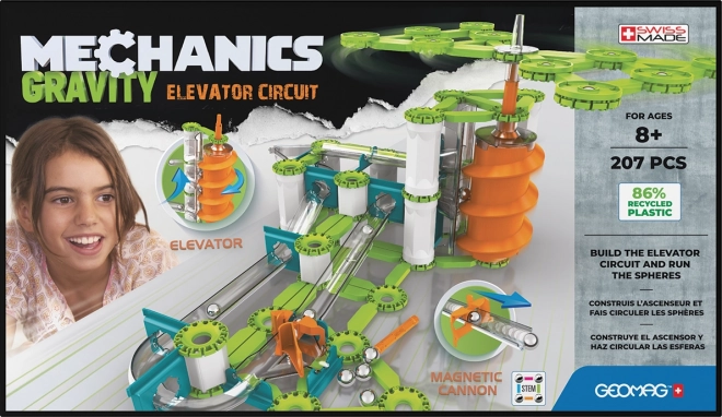 GEOMAG Mechanics Gravity Elevator Circuit 207 dílků