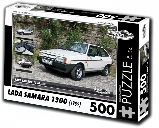 RETRO-AUTA Puzzle č. 54 Lada Samara 1300 (1989) 500 dílků