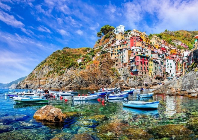 Puzzle Riomaggiore, Cinque Terre, Itálie 1000 dílků