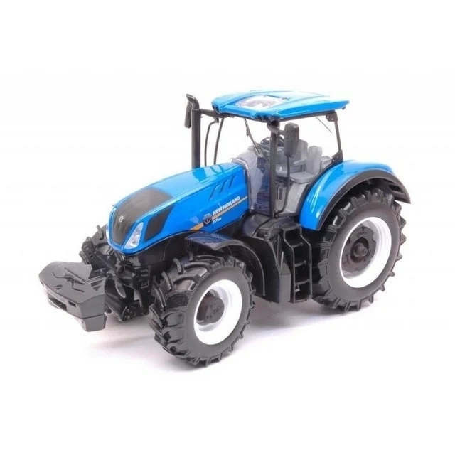 Bburago 1:32 Traktor New Holland s vlečkou pro koně