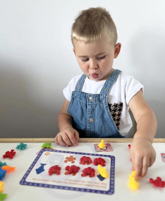 Woopie vzdělávací sada Montessori pro učení počítání a třídění barev Mořský svět 111 ks