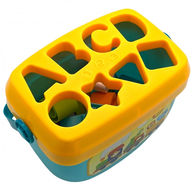 Woopie dětský sorter a kufřík s naukou abecedy a tvarů
