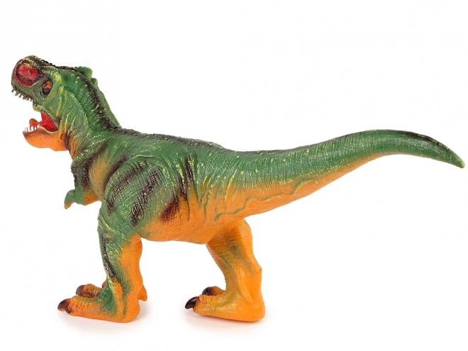 Velký dinosaurus Tyrannosaurus Rex Zelený a oranžový zvuk 60 cm dlouhý