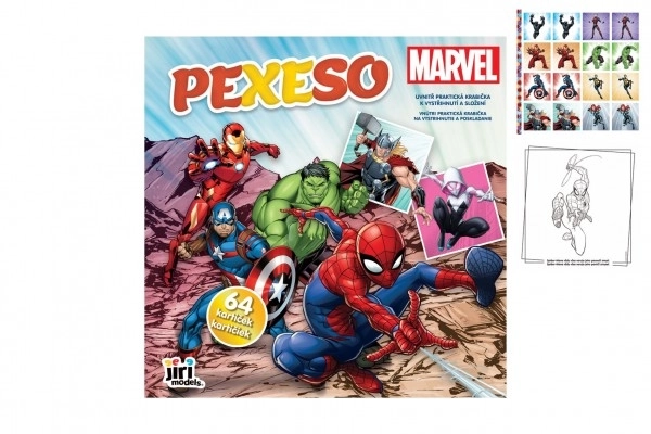 Pexeso s Marvel hrdiny v sešitu