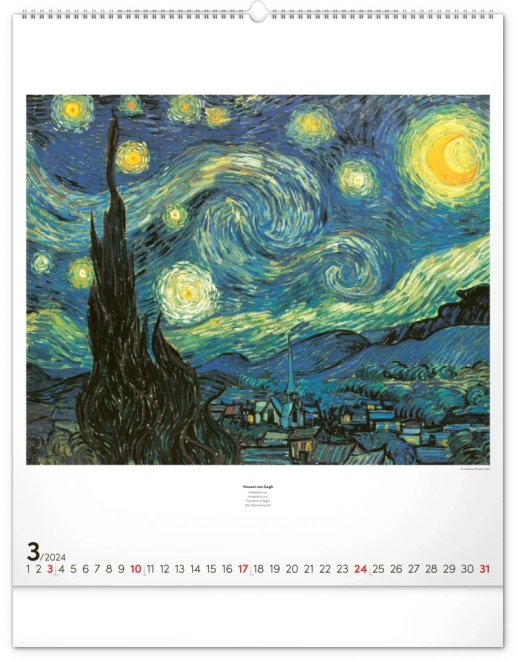 Nástěnný kalendář Impresionismus 2024, 48 × 56 cm