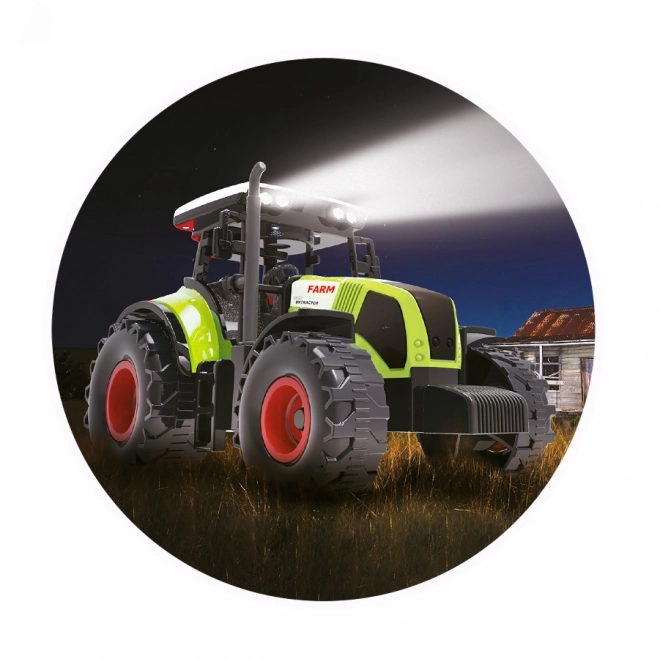 Traktor se zvukem a světlem 14 cm