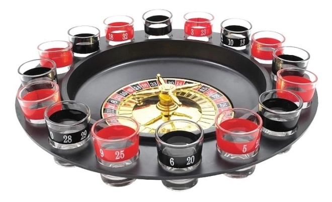 Ruleta s alkoholem - 16 panáků