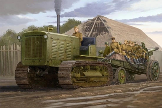 Trumpeter plastový model Ruský traktor ChTZ S-65