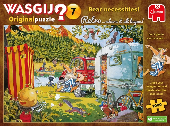 JUMBO Puzzle WASGIJ 7: Medvědí potřeby! 1000 dílků