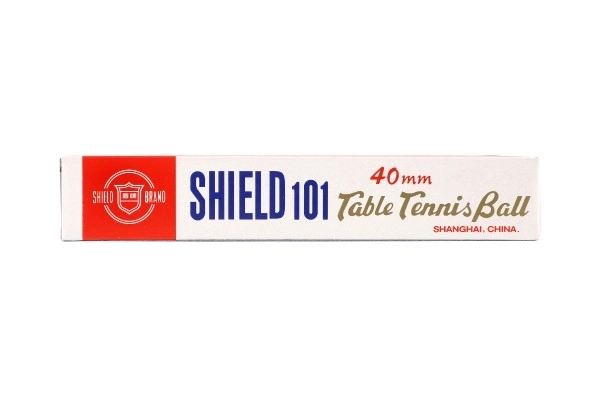 Míčky na stolní tenis Shield bezešvé bílé – Oranžové