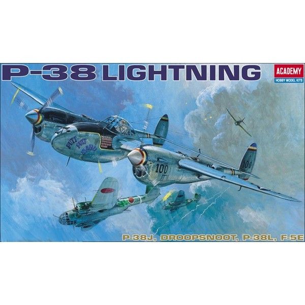 Plastikový model ACADEMY P-38 E/J/L Osvětlení 1:48