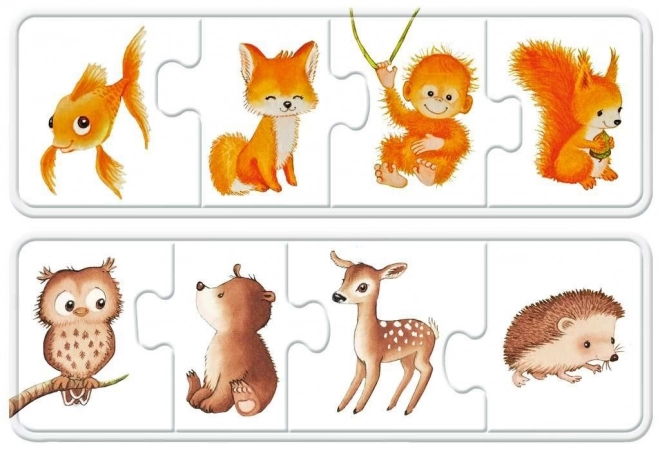 RAVENSBURGER Moje první puzzle Barevná zvířátka 6x4 dílky