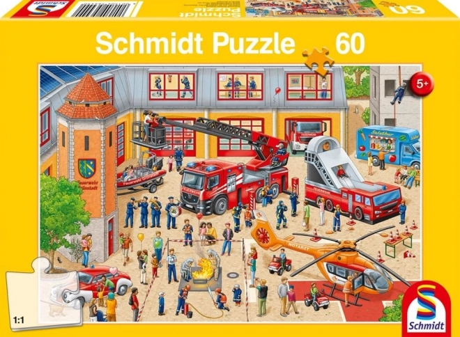 Puzzle 60 dílků Dětský hasičský den