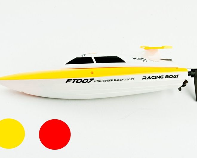 Motorový člun na dálkové ovládání – Žlutý