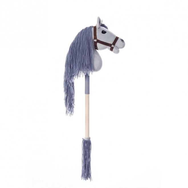 HOPPIHORSE kůň na tyči hobby horse velikost A4 šedý