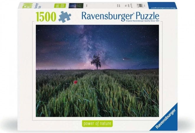 Puzzle RAVENSBURGER Noční obloha nad obilným polem