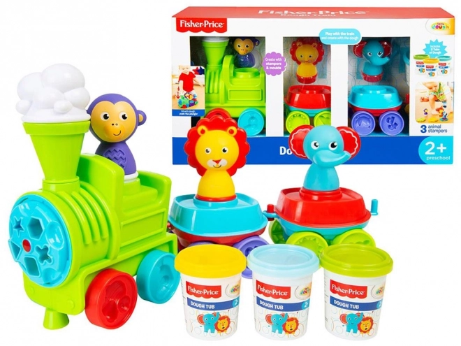 Kreativní plastelínová sada s lokomotivou Fisher Price