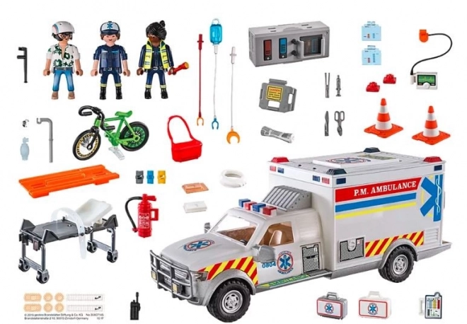 Sada figurek City Action 70936 Záchranná ambulance: Americká sanitka